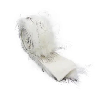 Shaded Long Pile Faux Fur with Jersey 120cm Marmo