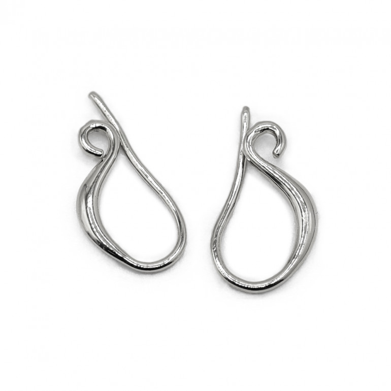Silver  Elegance Earring, simple and refined design | Tessiland