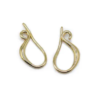 Elegance Copper Nickel Free Hoops for Earrings and Bijoux Oro