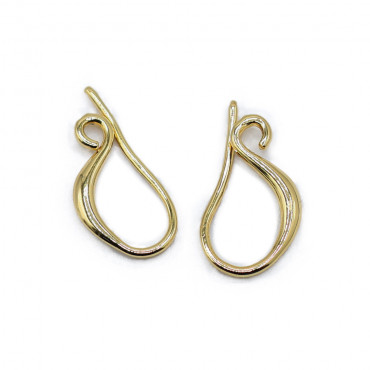 Gancho Elegance Oro, diseño simple y refinado | Tessiland