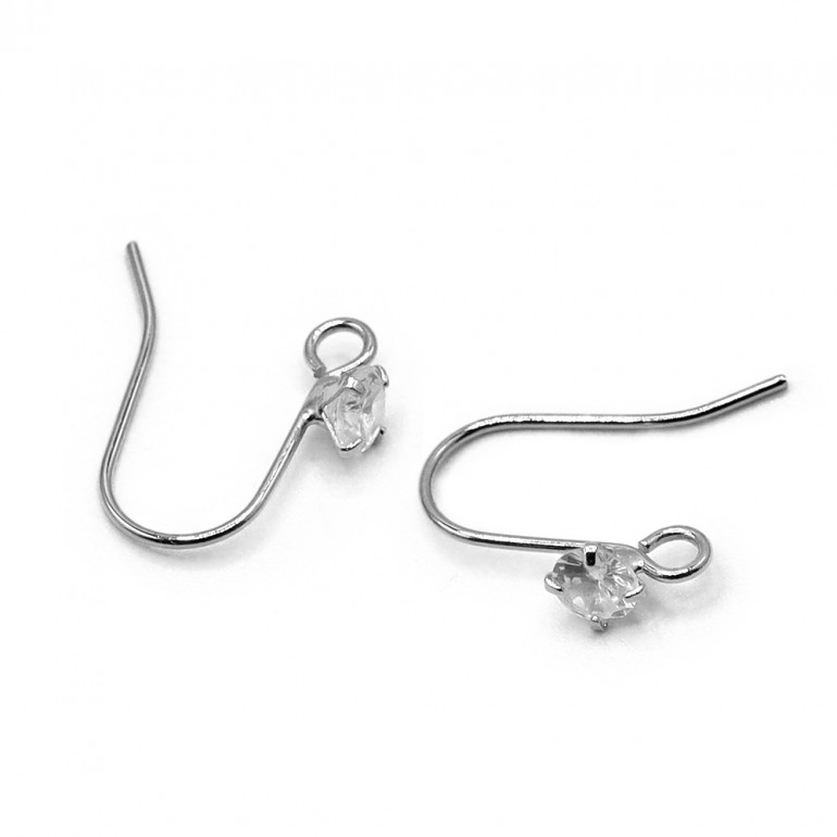 Monachelle Gem con cristallo nickel free per orecchini e bijoux