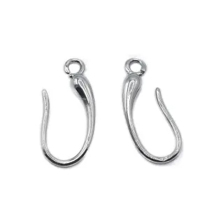 Monachelle Ampolla sans nickel pour boucles d'oreilles et bijoux Argento