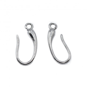 Silver Ampolla Earring, sleek and modern design | Tessiland