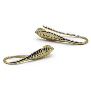 Leaf Hooks Nickel Free for Earrings and Jewelry Oro