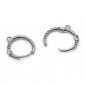 Torchon Hoops with Gem | Tessiland