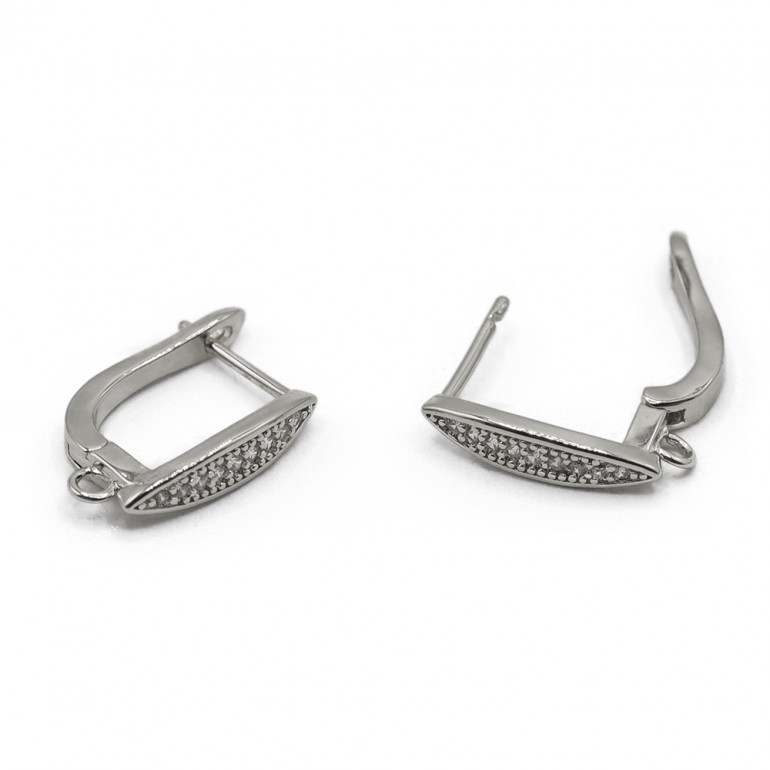 Monachelle Virgola Gem con gemme per orecchini e bijoux