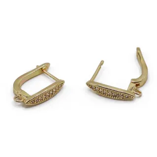 Gem Earrings Hooks with Gems for Earrings and Jewelry Oro