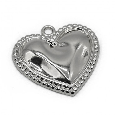 Pendentif Cœur Royal Argent, luxe et romantisme élégant | Tessiland