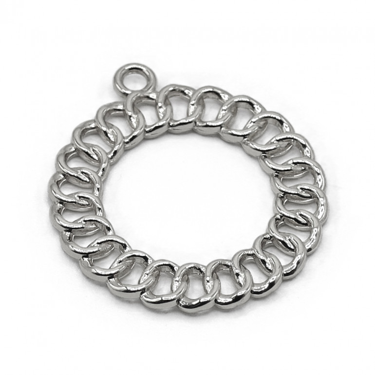 Colgante Trenzado Plata, diseño entrelazado sofisticado | Tessiland