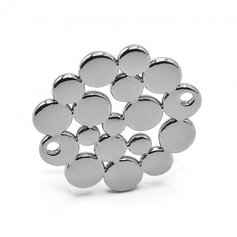 Pendentif Cluster Argent, design tridimensionnel luxueux | Tessiland