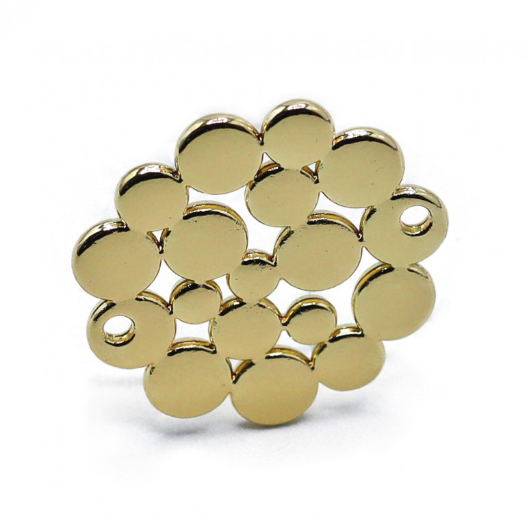 Gold Cluster Pendant, luxurious 3D design | Tessiland