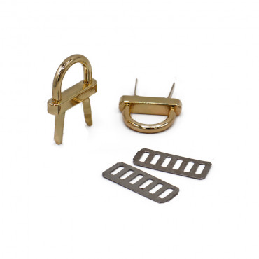 Ponticelli semplici 25x19 Oro 2pz