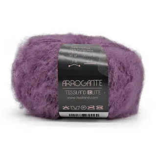 Arrogante mezcla mohair bouclé ovillo 50g Prugna