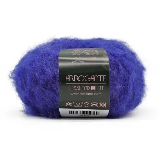 Arrogante mohair blend bouclé yarn ball 50g Elettrico