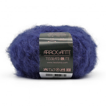 Arrogante misto mohair bouclè gomitolo 50g Bluette