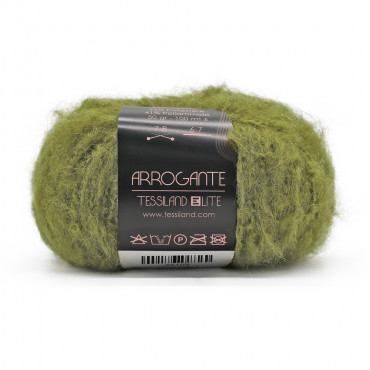 Arrogante misto mohair bouclè gomitolo 50g Pistacchio