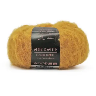 Arrogante mélange mohair bouclé pelote 50g Ocra