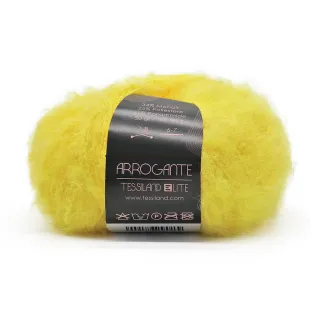 Arrogante mohair blend bouclé yarn ball 50g Yellow