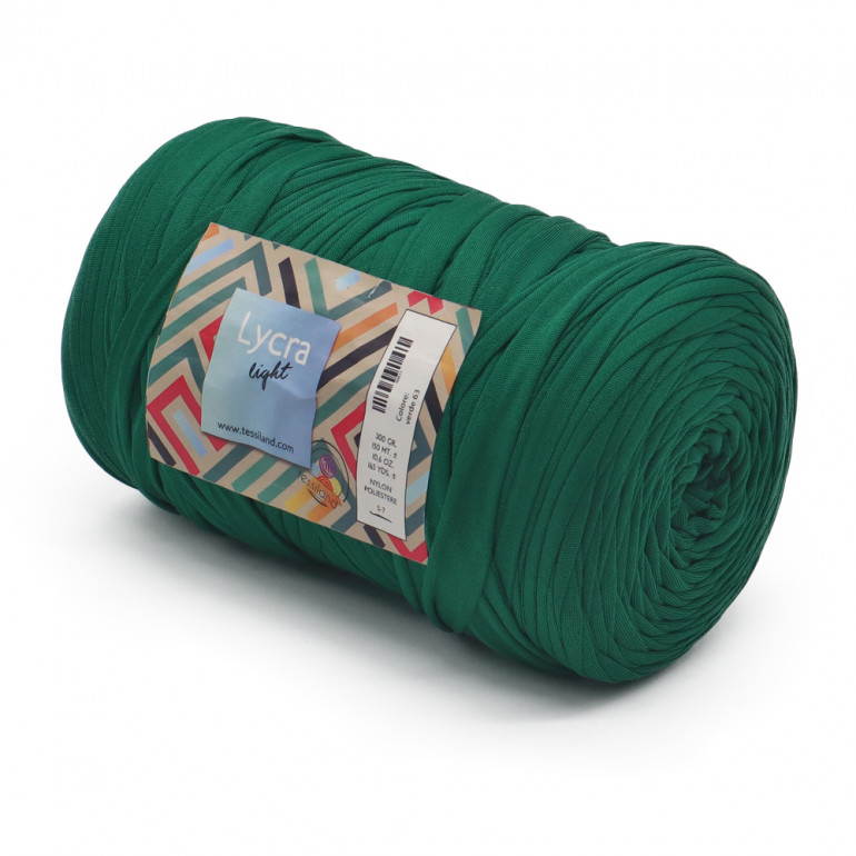 Fettuccia di Lycra 300 gr Verde | Tessiland