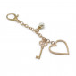 Pendentif Keyluxe Doré avec Clé et Cœur | Tessiland
