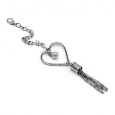 Pendentif Silvertide Argent avec Gland et Cœur | Tessiland