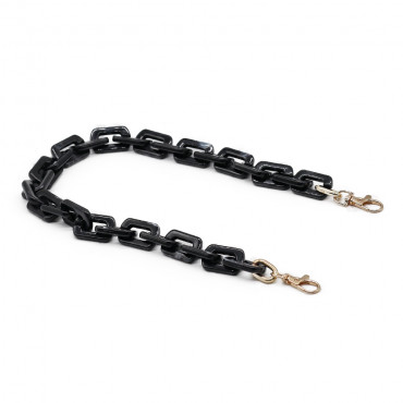 Manico Trama in resina con maglie e moschettoni per pochette Ematite