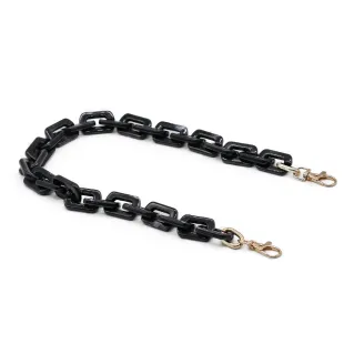 Poignée Trame en résine avec mailles et mousquetons pour pochette Ematite