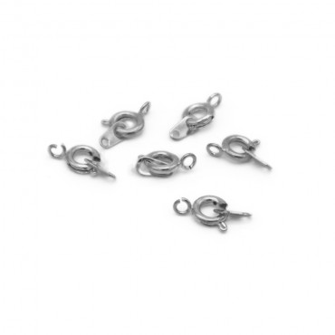 Chiusura ad anello molla Spring Ring 6mm per bijoux