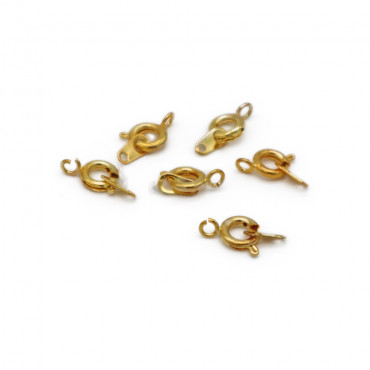Chiusura ad anello molla Spring Ring Oro 6mm 6pz