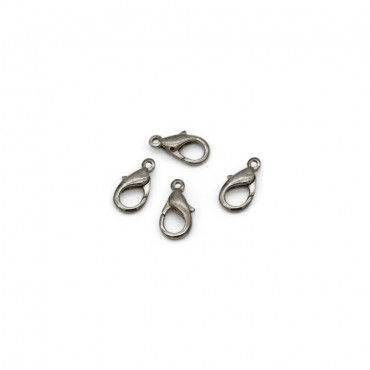 Moschettoni bombati per bijoux collane e bracciali Argento