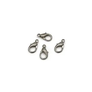 Mosquetons bombés pour bijoux, colliers et bracelets Argento
