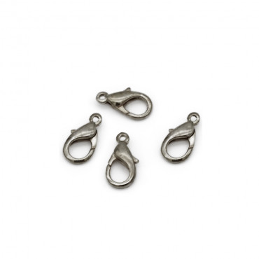 Moschettoni Argento 12mm 4 pz