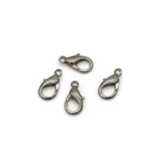 Mosquetons bombés pour bijoux, colliers et bracelets Argento
