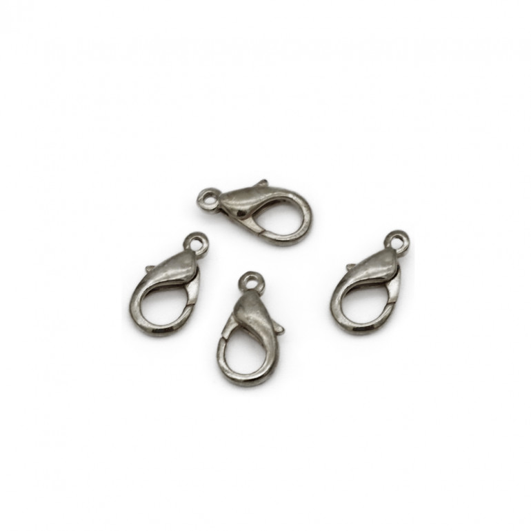 Moschettoni Argento 12mm 4 pz