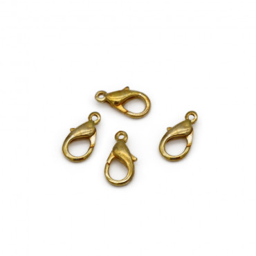 Moschettoni bombati per bijoux collane e bracciali Oro