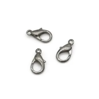 Mosquetons bombés pour bijoux, colliers et bracelets Argento