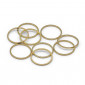 18mm Gold Closed Rings, 9pcs | Tessiland