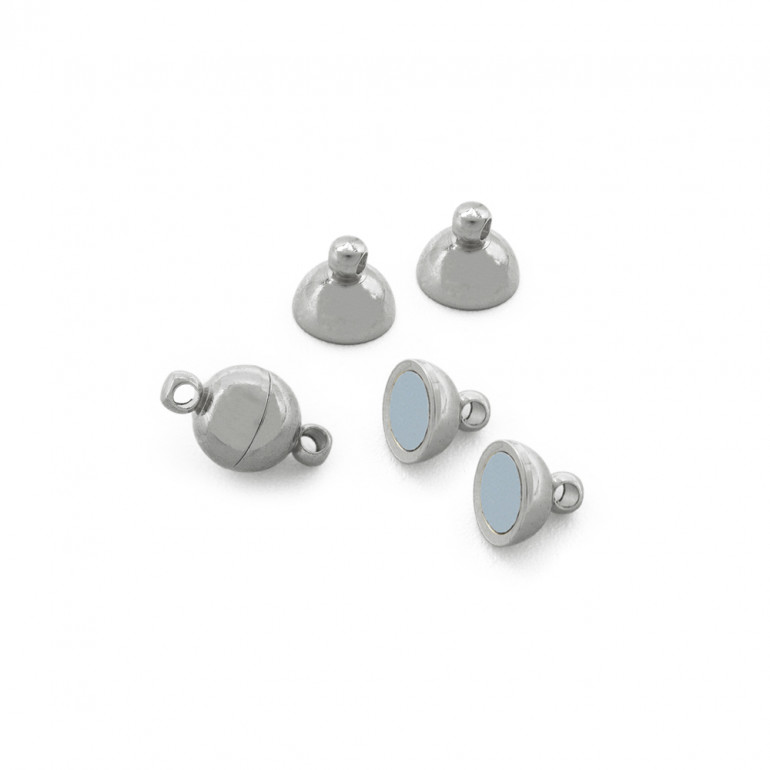 Chiusure Calamitate Argento Sfera 8 mm | Tessiland