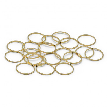 Anellini oro 20mm Nickel Free 20pz | Tessiland