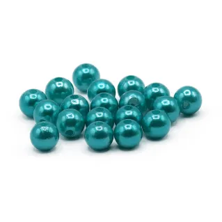 Perles 8mm ABS effet perlé pour bijoux 20pcs 004 turchese
