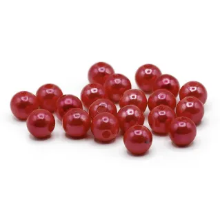 Perlas de 8 mm ABS efecto perlado para bisutería 20pz 005 amaranto