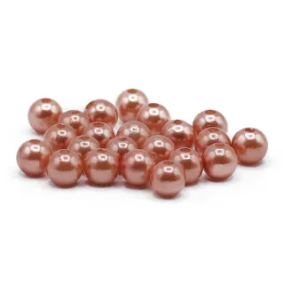Perles 8mm ABS effet perlé pour bijoux 20pcs 010 rosa gold