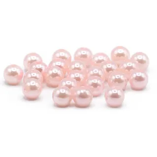 Perlas de 8 mm ABS efecto perlado para bisutería 20pz 011 rosa