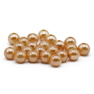 Perles 8mm ABS effet perlé pour bijoux 20pcs 016 caramello