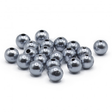 Perles ABS 8mm Argent 018 | Tessiland