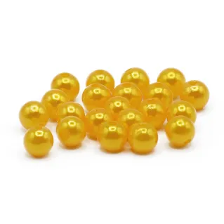 8mm Pearl Effect ABS Beads for Jewelry 20pcs 020 giallo
