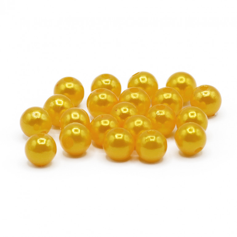 Perline ABS 8mm Giallo 020 | Tessiland