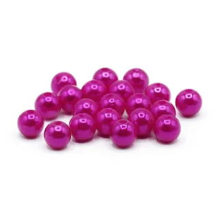 Perlas de 8 mm ABS efecto perlado para bisutería 20pz 021 fuxia scuro