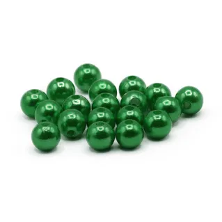 Perles 8mm ABS effet perlé pour bijoux 20pcs 024 smeraldo