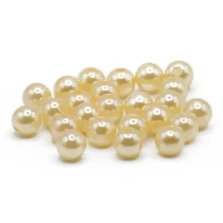 8mm Pearl Effect ABS Beads for Jewelry 20pcs 028 crema